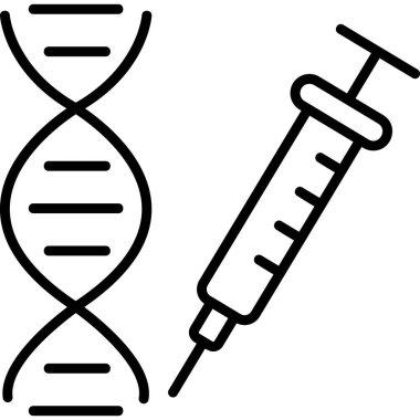 dna. Web simgesi basit illüstrasyon