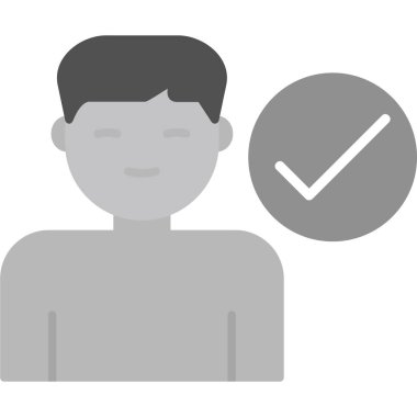 Onaylanmış Aday simgesi vektör illüstrasyonu