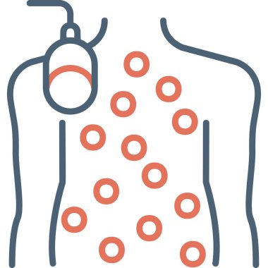 Tıbbi yardım. Web simgesi basit illüstrasyon