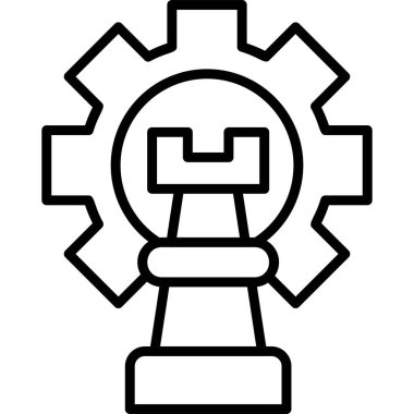 Strateji. Web simgesi basit tasarım 