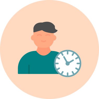 vector illustration of time management modern icon in design