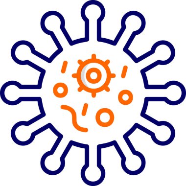 Virüs. Web simgesi basit illüstrasyon