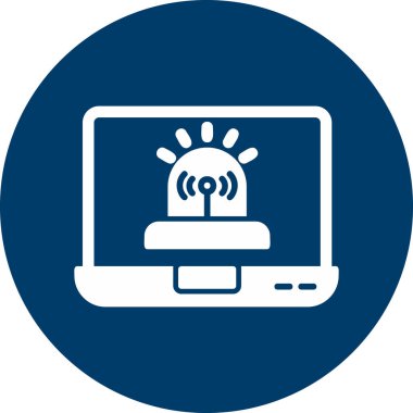 Kötü amaçlı web simgesi basit illüstrasyon