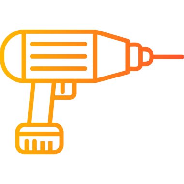 drilling machine, web icon simple illustration