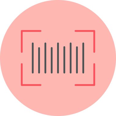 Barkod satırları, basit web illüstrasyonu  