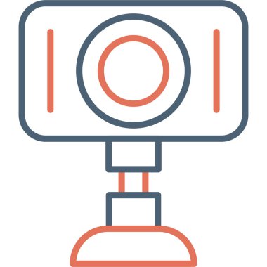 Web kamerası, basit Webcam simgesi tasarımı