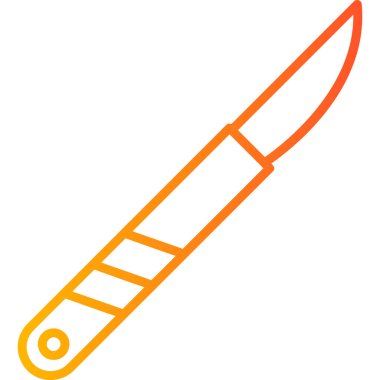 Surgical knife tool icon. vector illustration