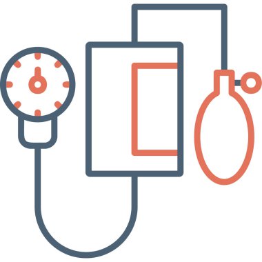 Tansiyon ikonu, modern tasarım illüstrasyonu