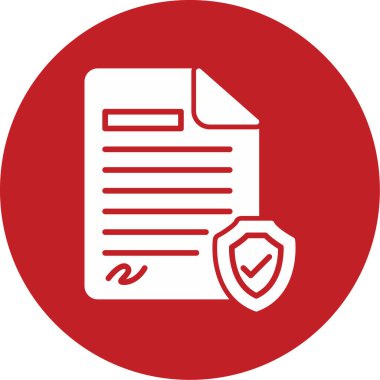 Sigortacılık. Web simgesi vektör illüstrasyonu