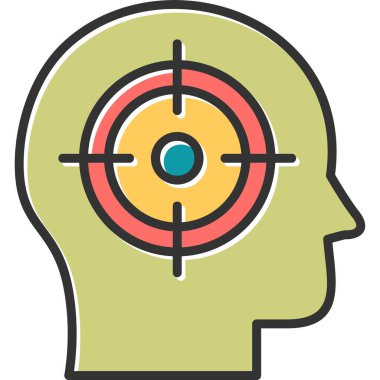 hedef simge vektör illüstrasyonu