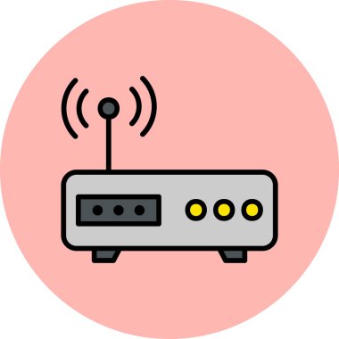Modem. Web simgesi basit tasarım