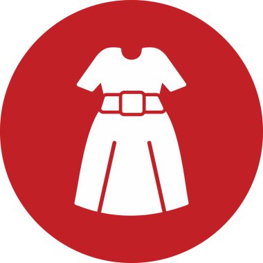 Güzel kız elbisesi. vektör illüstrasyonu