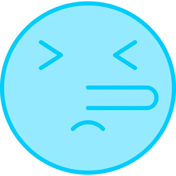 Hazug Emoji Ikon Lapos Egyszerű Illusztráció — Stock Vector