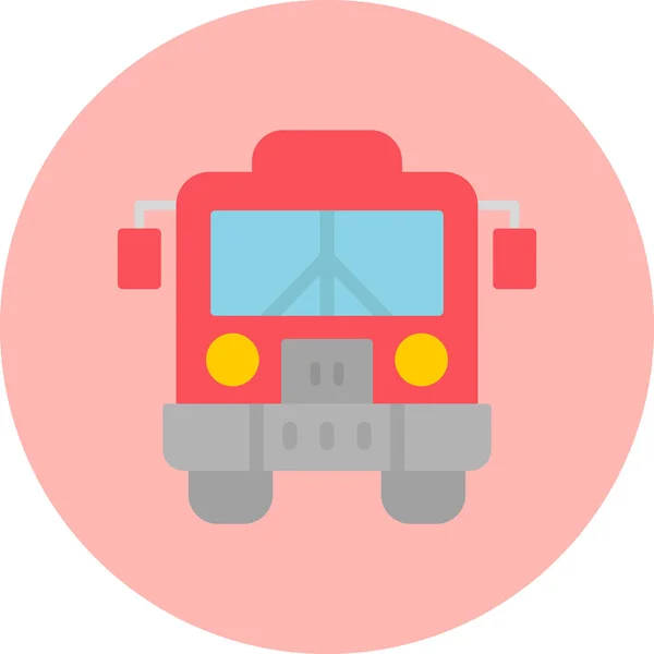 Busszal Web Ikon Egyszerű Illusztráció — Stock Vector