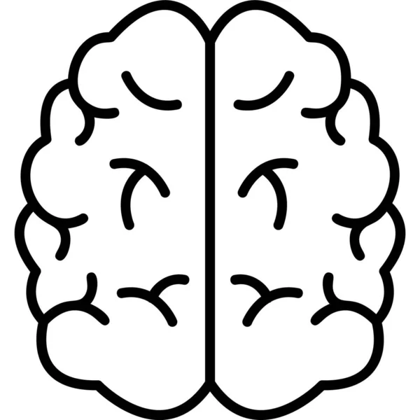 Brain Modern Vector Icon Illustration — 스톡 벡터