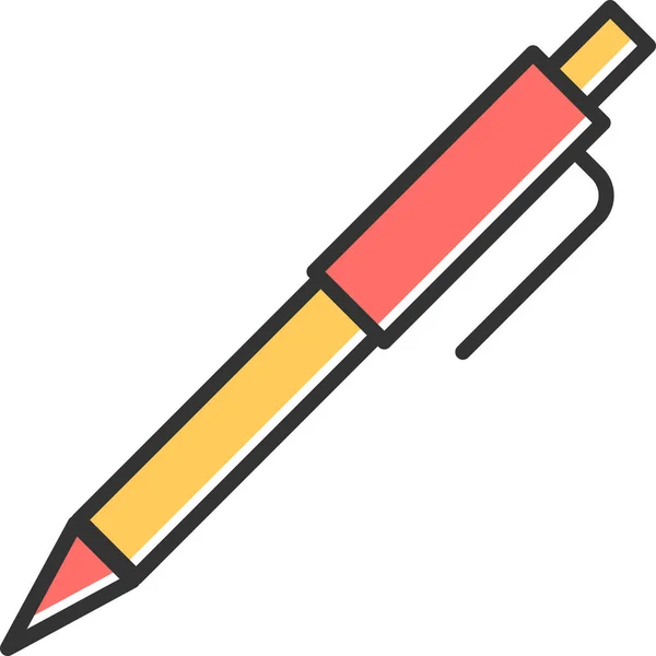 Pencil Icon Simple Illustration Paint Highlighter Vector Icons Web — Stock Vector