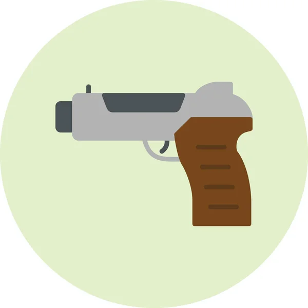 Pistolet Pistolet Icône Web Illustration Icône Simple — Image vectorielle