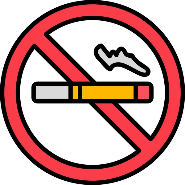 Smoking Modern Vector Icon Illustration — Stockvektor