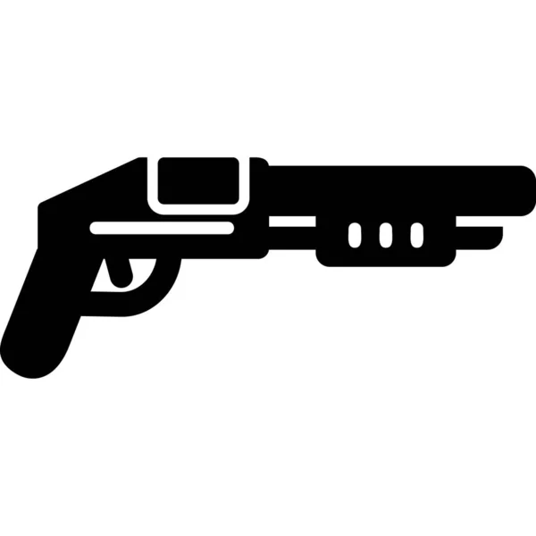 散弾銃アイコンウェブシンプルなアイコンイラスト — ストックベクタ