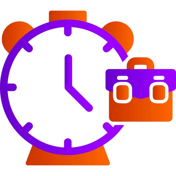 Clock Icon Trendy Style — Stock Vector