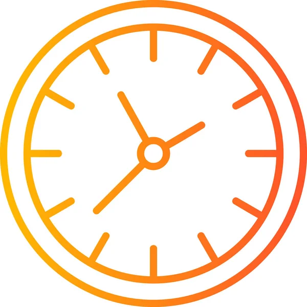 Uhr Ikone Angesagten Stil — Stockvektor