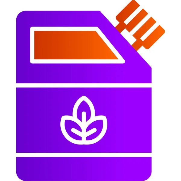 Icône Moderne Écocombustible Illustration Vectorielle — Image vectorielle