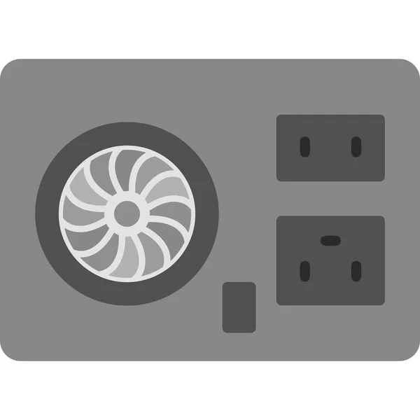 Vector Illustration Power Supply Icon — Stock Vector