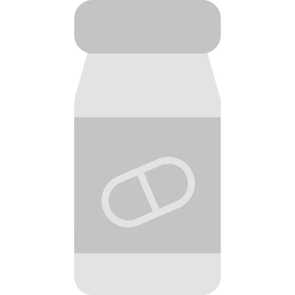 Pills Bottle Modern Vector Icon Illustration — ストックベクタ