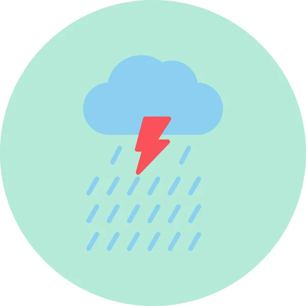 Rain Modern Vector Icon Illustration — Image vectorielle