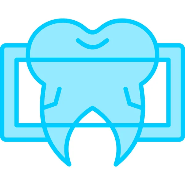 Dental Ray Modernes Symbol Vektorillustration — Stockvektor