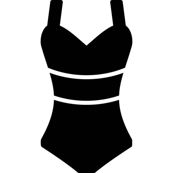 女子泳衣网页图标说明 — 图库矢量图片