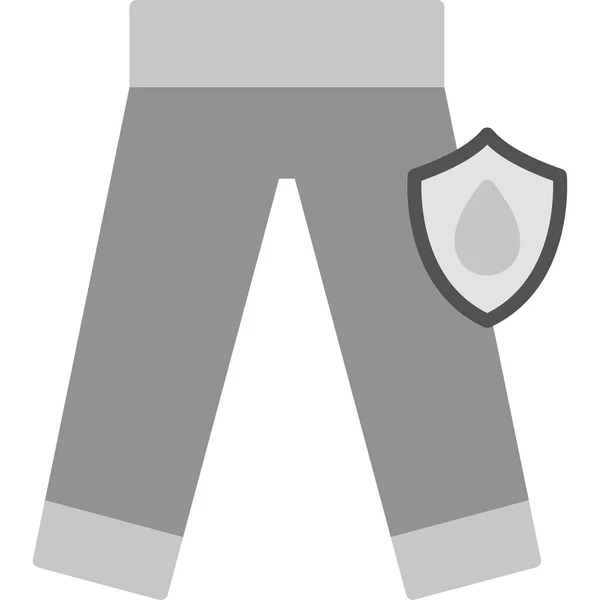 Geçirmez Pantolon Web Simgesi Basit Illüstrasyon — Stok Vektör