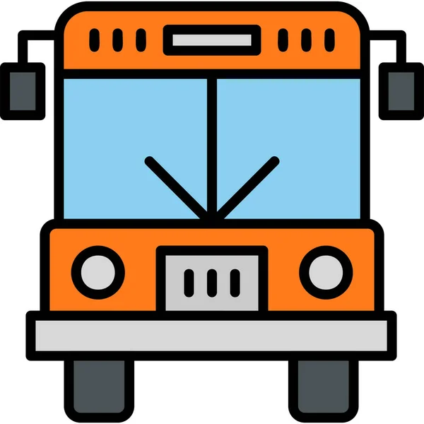 Εικονίδιο Λεωφορείου Σύγχρονη Σχεδίαση Εικονογράφηση — Διανυσματικό Αρχείο