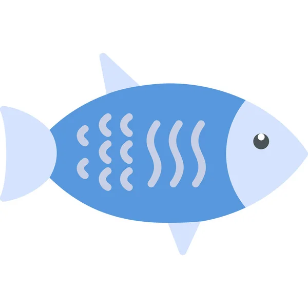 Риба Веб Іконка Проста Ілюстрація — стоковий вектор