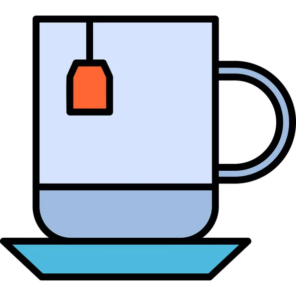 Herbata Ikona Web Prosta Ilustracja — Wektor stockowy