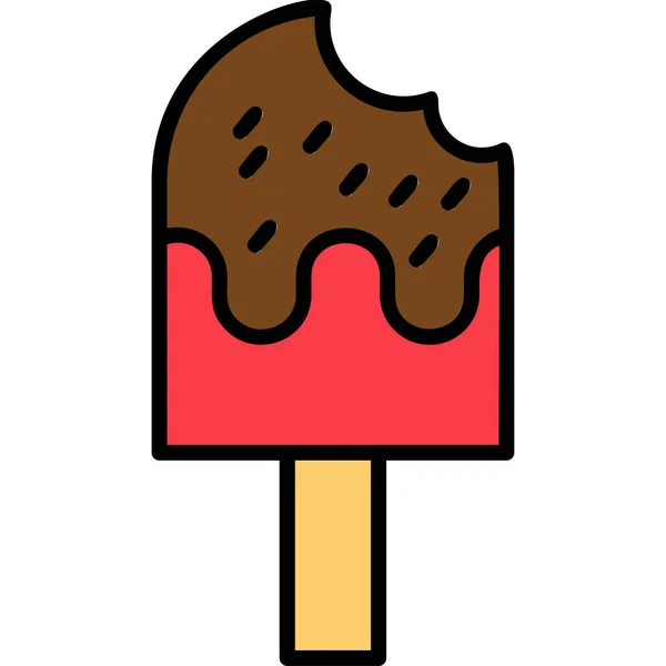 Hielo Lolly Icono Moderno Vector Ilustración — Vector de stock