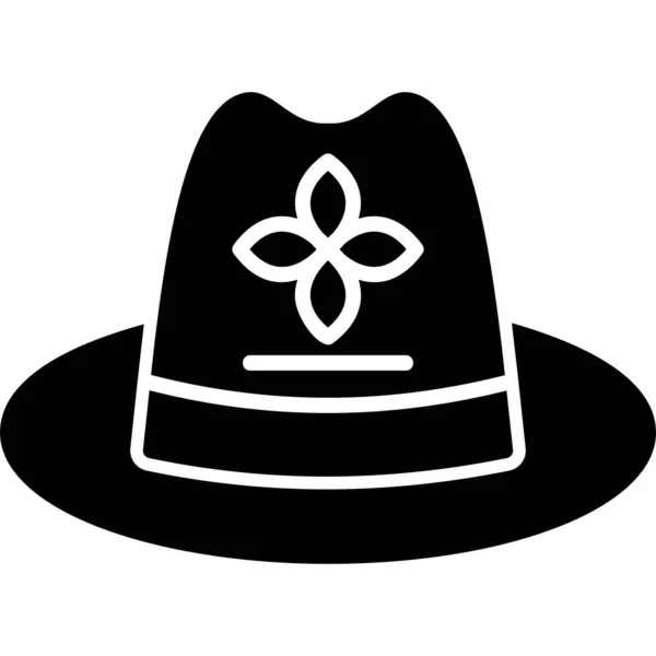 Sun Hat Webová Ikona Jednoduchá Ilustrace — Stockový vektor