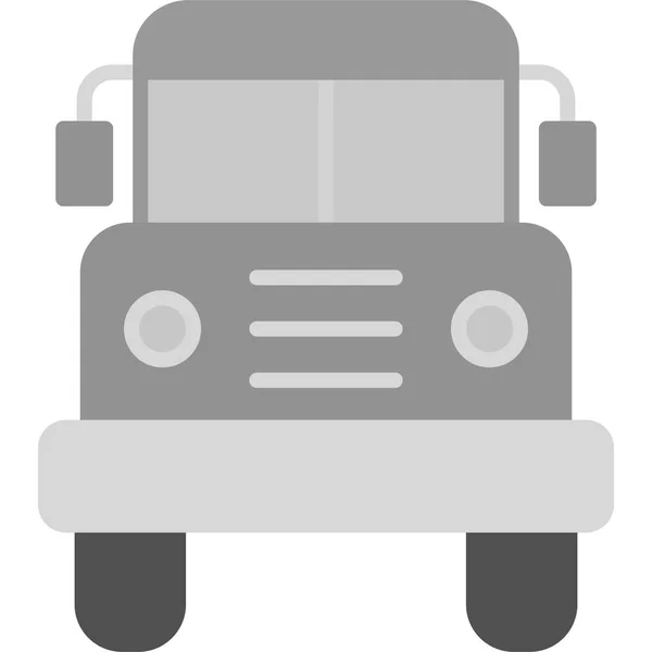 Icono Moderno Autobús Escolar Vector Ilustración — Archivo Imágenes Vectoriales