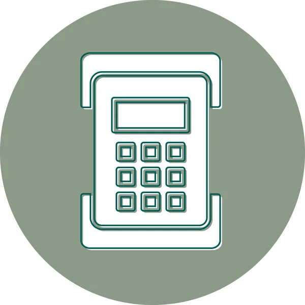 Web Calculator Icon Vector Illustration — Stock Vector