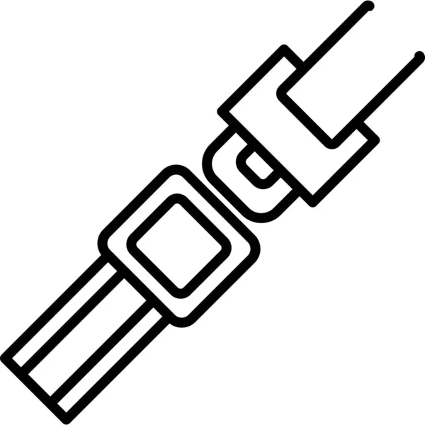 Cinto Segurança Para Ícone Proteção Equipamento Segurança Para Carro Avião —  Vetores de Stock
