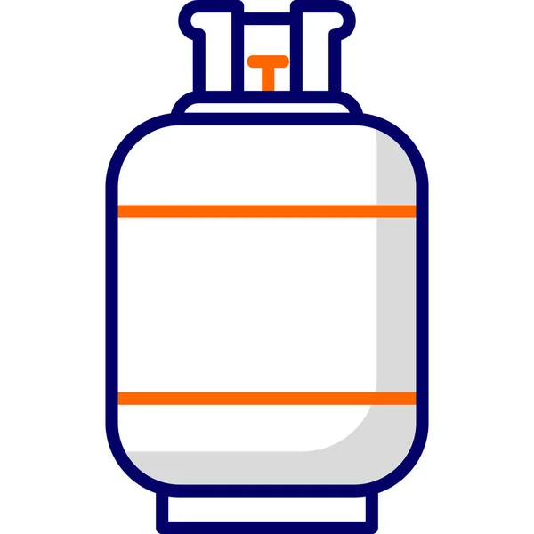 ガスボンベのベクトル図 — ストックベクタ
