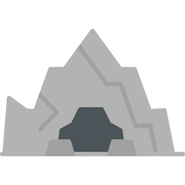 洞窟のアイコン ウェブシンプルなイラスト — ストックベクタ