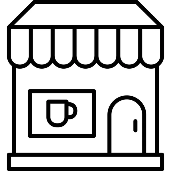 Icona Della Caffetteria Illustrazione Design Moderno — Vettoriale Stock
