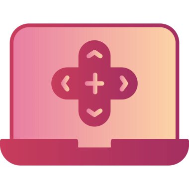 Oyun simgesi konsepti vektör illüstrasyonu