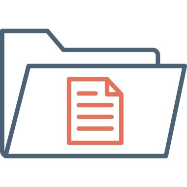 Dosya. Web simgesi basit illüstrasyon 