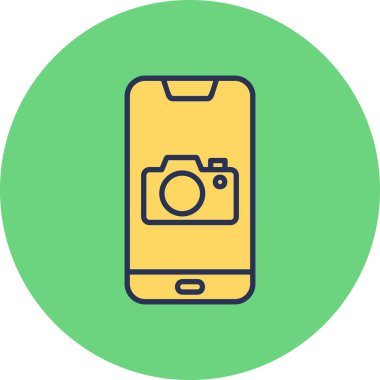 Smartphone Simgesi, vektör illüstrasyonu