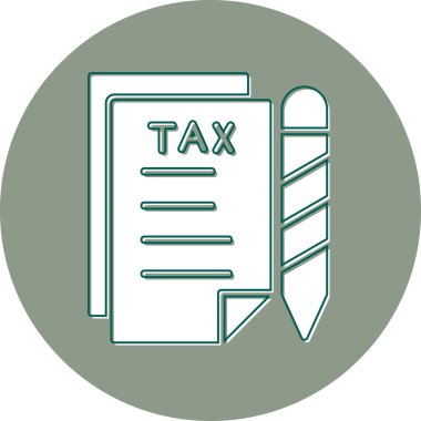 Vergi simgesi vektör illüstrasyonu