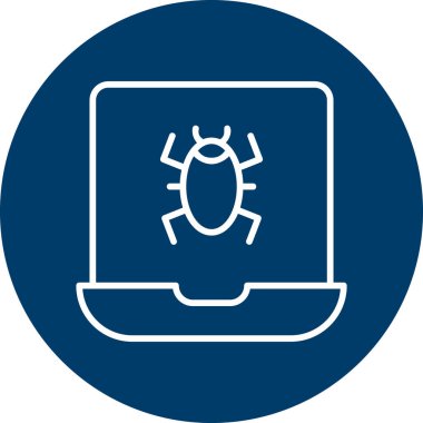 Bilgisayar. Web simgesi basit illüstrasyon