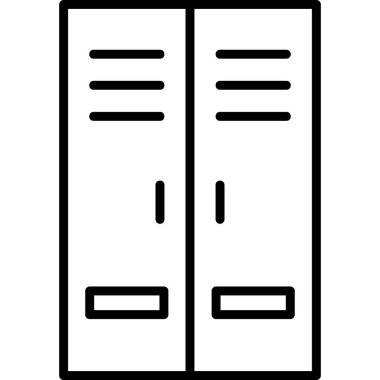 Dolapta. Web simgesi basit tasarım