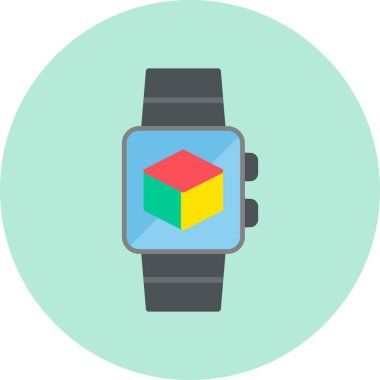 Akıllı çocuk. Web simgesi basit illüstrasyon 